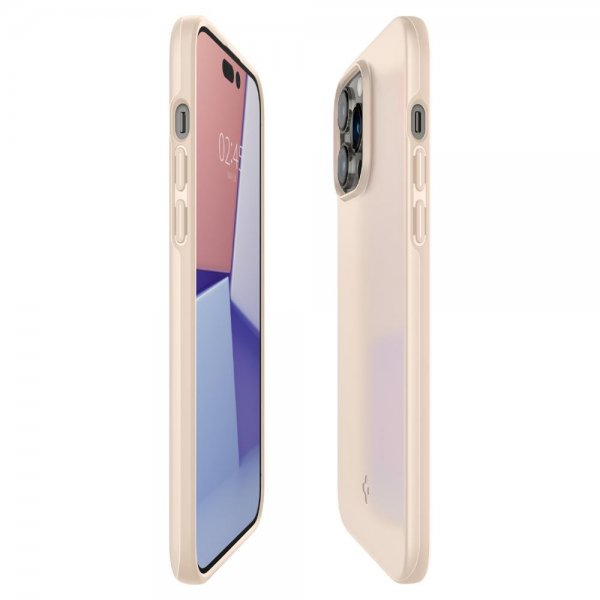 Spigen iPhone 14 Pro Skal Thin Fit Sand Beige