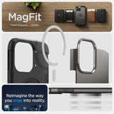 Spigen iPhone 14 Pro Skal Tough Armor MagFit Gunmetal