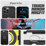 Spigen iPhone 14 Pro Skal Tough Armor MagFit Svart