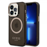 Guess iPhone 14 Pro Skal Translucent MagSafe Svart