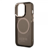 Guess iPhone 14 Pro Skal Translucent MagSafe Svart