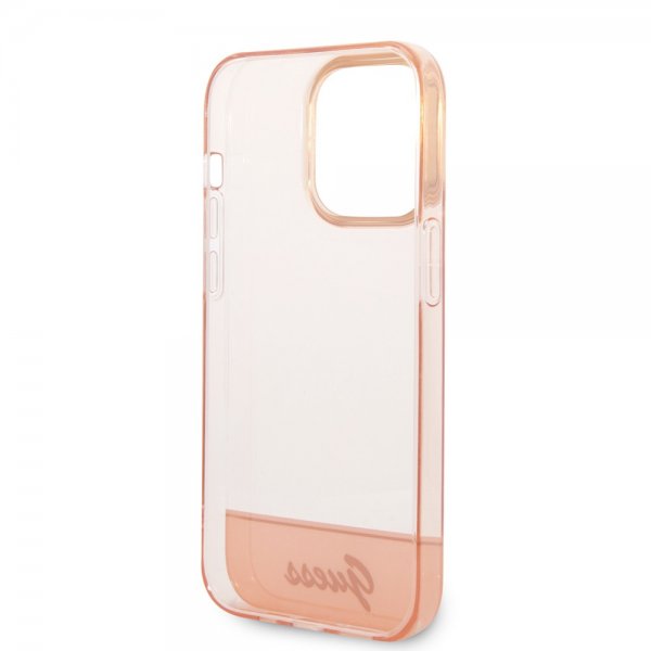 Guess iPhone 14 Pro Skal Translucent Rosa