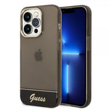 Guess iPhone 14 Pro Skal Translucent Svart