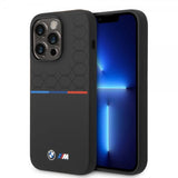 BMW iPhone 14 Pro Skal Tricolor Line & Logo Svart