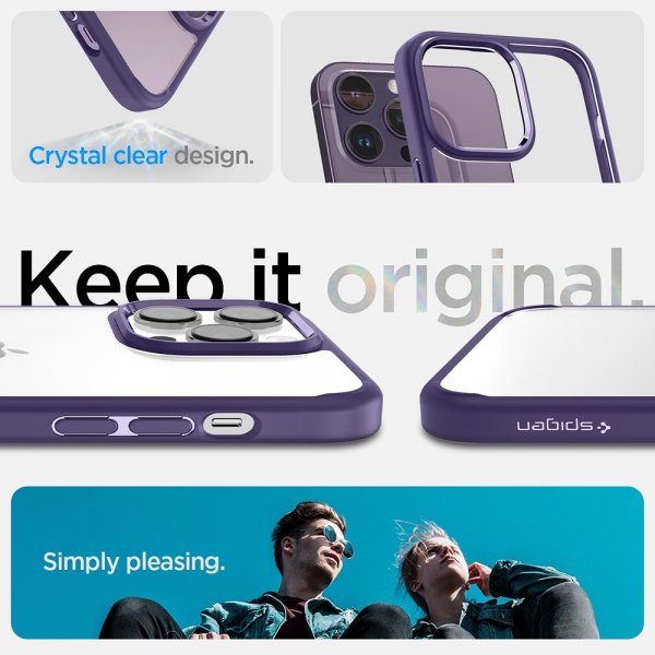Spigen iPhone 14 Pro Skal Ultra Hybrid Deep Purple