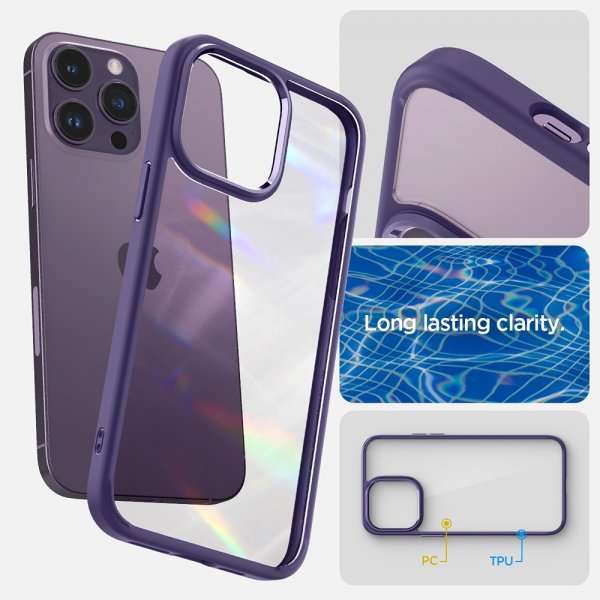 Spigen iPhone 14 Pro Skal Ultra Hybrid Deep Purple