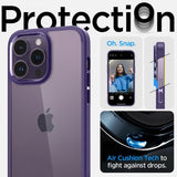 Spigen iPhone 14 Pro Skal Ultra Hybrid Deep Purple