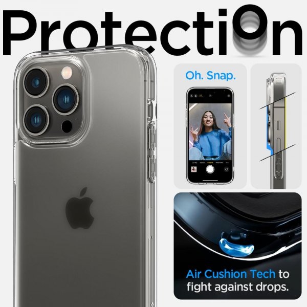Spigen iPhone 14 Pro Skal Ultra Hybrid Frost Clear