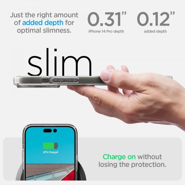 Spigen iPhone 14 Pro Skal Ultra Hybrid Frost Clear