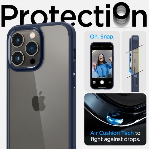 Spigen iPhone 14 Pro Skal Ultra Hybrid Navy Blue