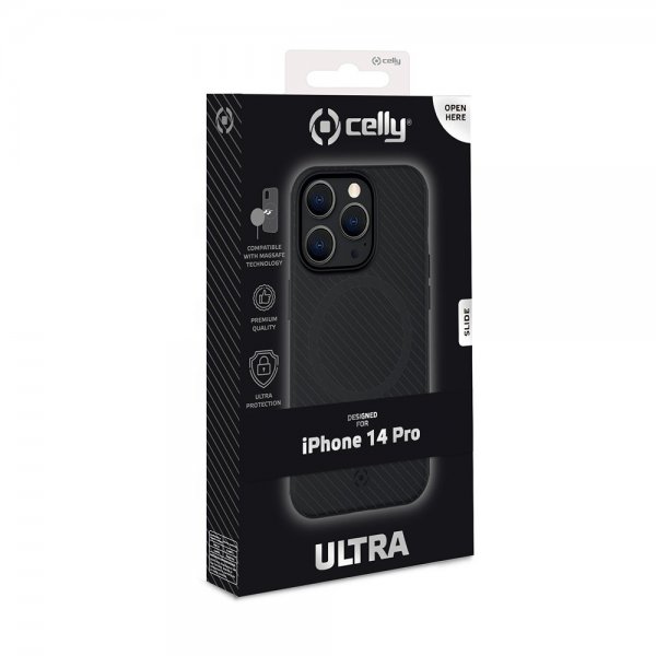 Celly iPhone 14 Pro Skal ULTRAMAG Svart