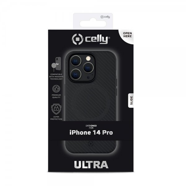 Celly iPhone 14 Pro Skal ULTRAMAG Svart