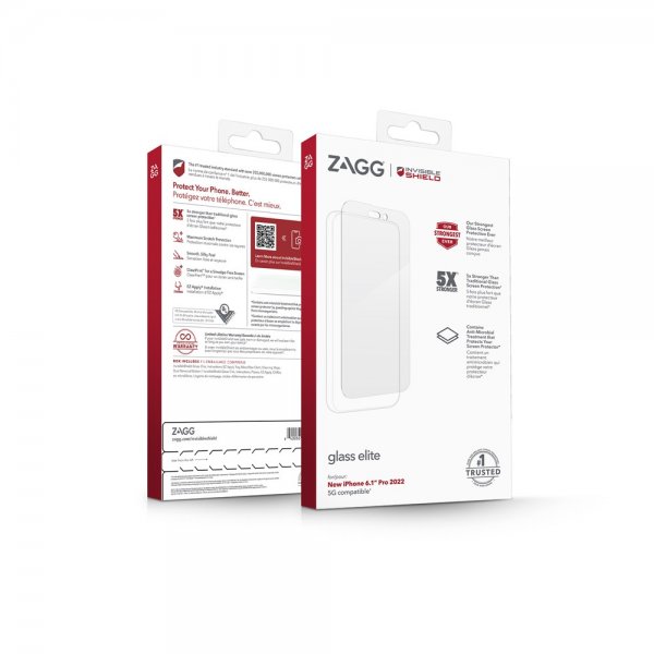 ZAGG InvisibleShield iPhone 14 Pro Skärmskydd Glass Elite