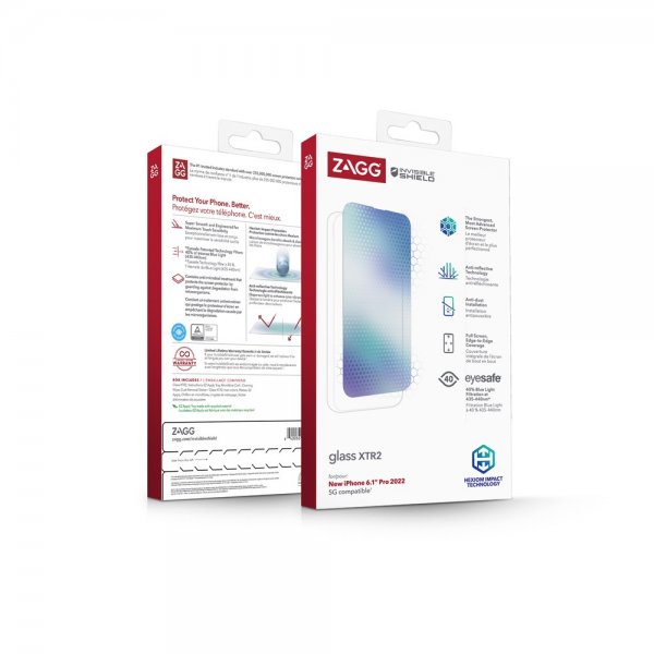 ZAGG InvisibleShield iPhone 14 Pro Skärmskydd Glass XTR2