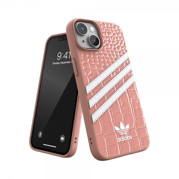 Adidas iPhone 14 Skal 3 Stripes Snap Case Alligator Pink