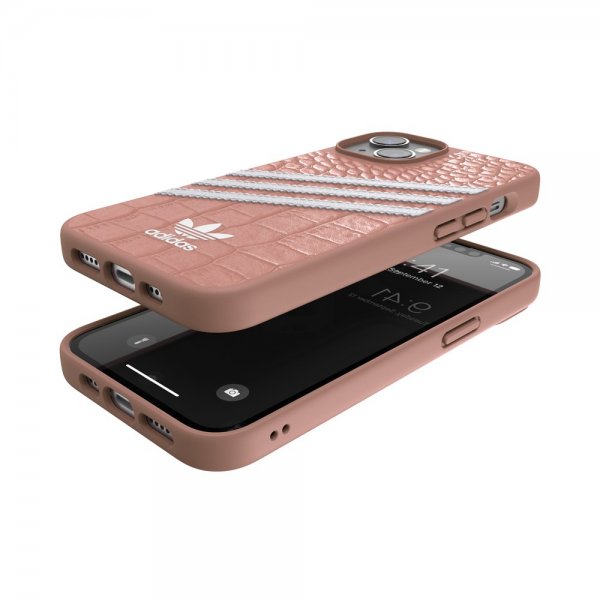 Adidas iPhone 14 Skal 3 Stripes Snap Case Alligator Pink