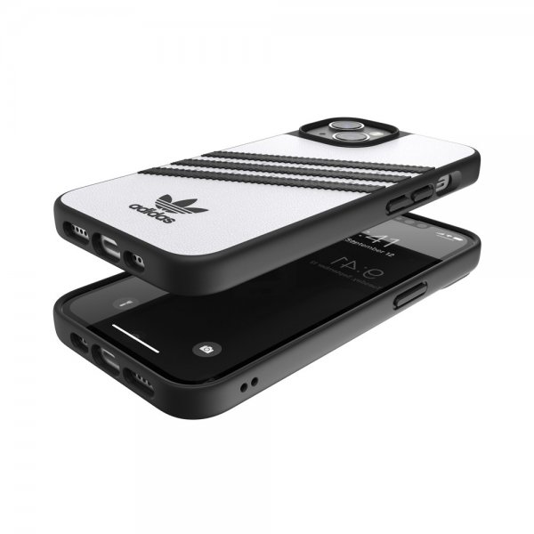 Adidas iPhone 14 Skal 3 Stripes Snap Case Vit Svart