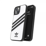 Adidas iPhone 14 Skal 3 Stripes Snap Case Vit Svart