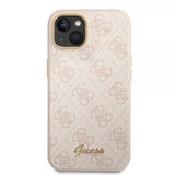 Guess iPhone 13/14/15 Skal 4G Logo Rosa