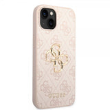 Guess iPhone 14 Skal Big Metal Logo Rosa
