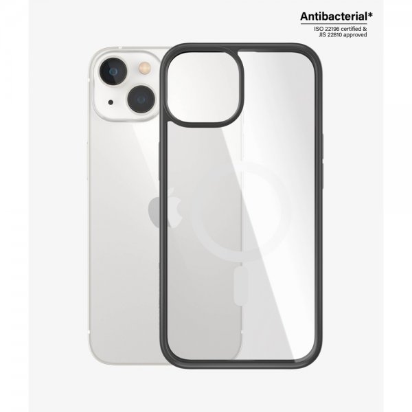PanzerGlass iPhone 13/iPhone 14 Skal ClearCase Black Edition MagSafe