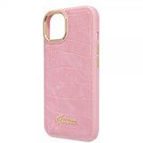 Guess iPhone 14 Skal Croco Rosa