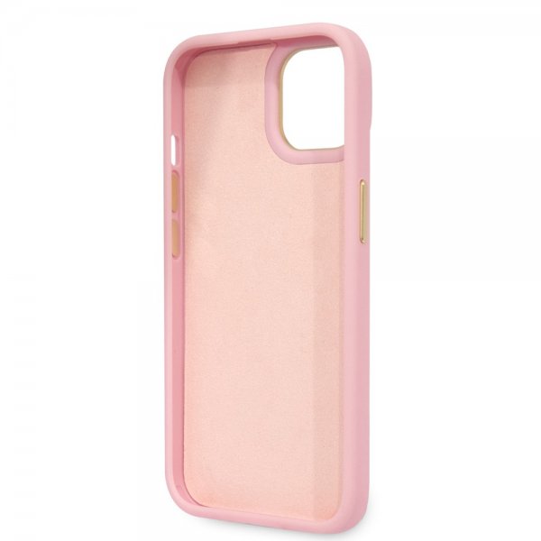 Guess iPhone 14 Skal Croco Rosa