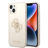 Guess iPhone 14 Skal Full Glitter Guld