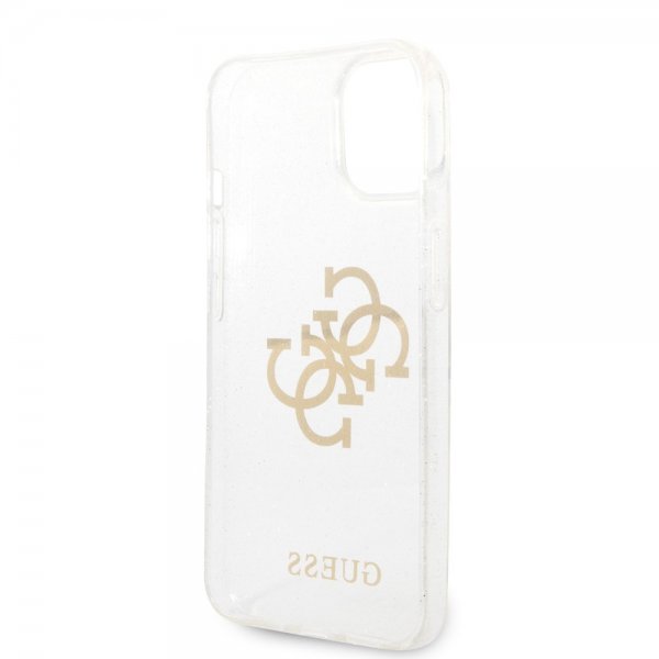 Guess iPhone 14 Skal Full Glitter Transparent