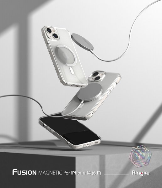 Ringke iPhone 14 Skal Fusion Magnetic Matte Clear