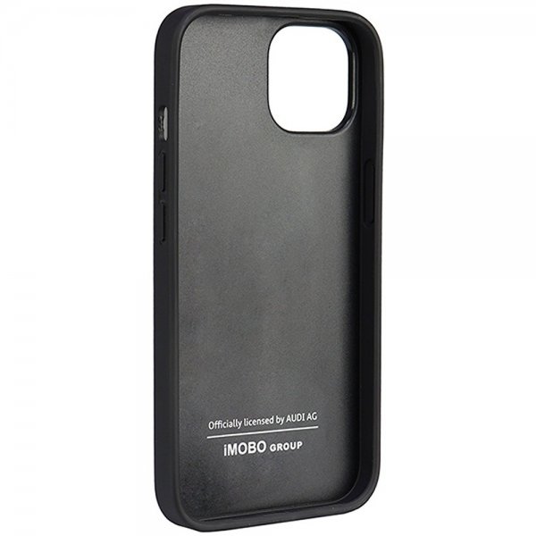 Audi iPhone 14 Skal Genuine Leather Case Svart