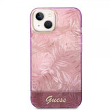 Guess iPhone 14 Skal Jungle Rosa