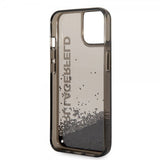 Karl Lagerfeld iPhone 14 Skal Liquid Glitter Translucent Svart