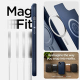Spigen iPhone 14 Skal Mag Armor MagFit Navy Blue