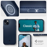Spigen iPhone 14 Skal Mag Armor MagFit Navy Blue