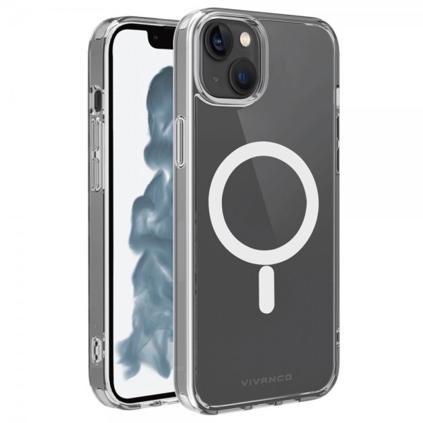 Vivanco iPhone 14 Skal Mag Steady Transparent
