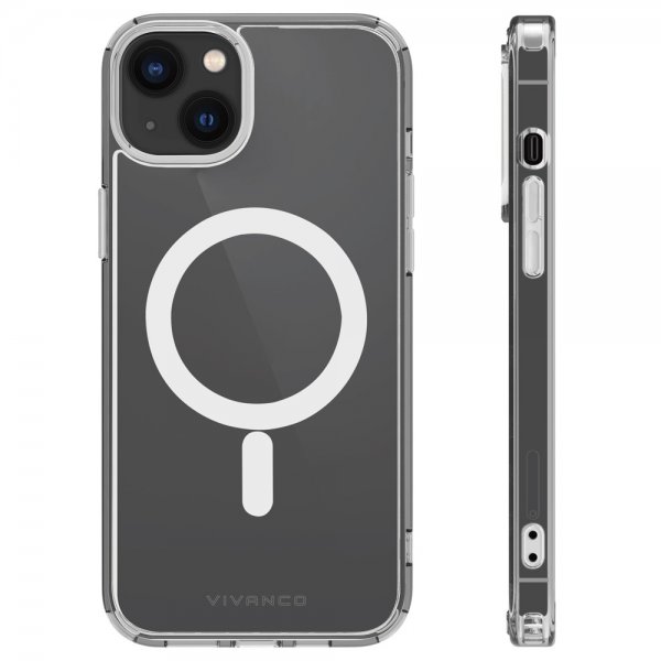 Vivanco iPhone 14 Skal Mag Steady Transparent