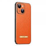 Sulada iPhone 14 Skal med Stativ Orange