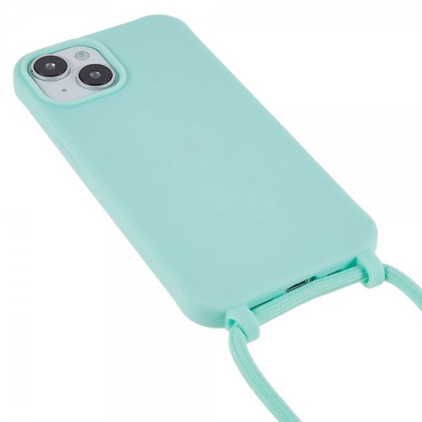 iPhone 14 Skal med Strap Grön
