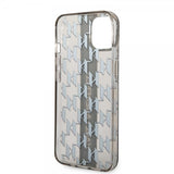 Karl Lagerfeld iPhone 14 Skal Monogram Vertical Stripe Svart