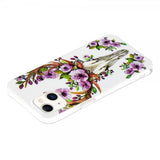 iPhone 14 Skal Motiv Blommor och Hjort