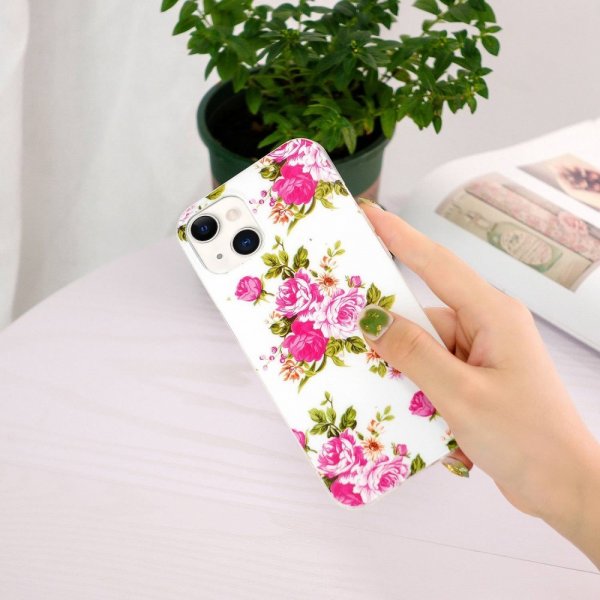 iPhone 14 Skal Motiv Rosa Rosor