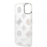 Guess iPhone 14 Skal Peony Glitter Vit