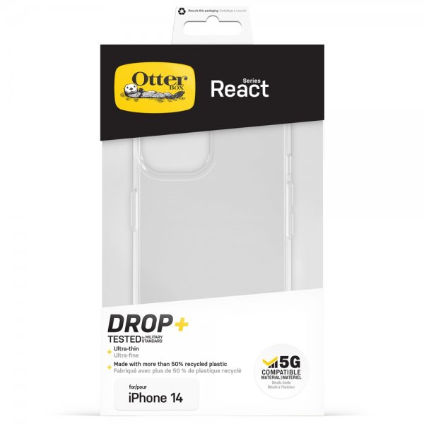 Otterbox iPhone 14 Skal React Clear