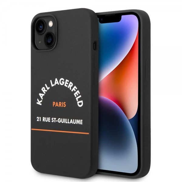 Karl Lagerfeld iPhone 14 Skal Rue St Guillaume Svart