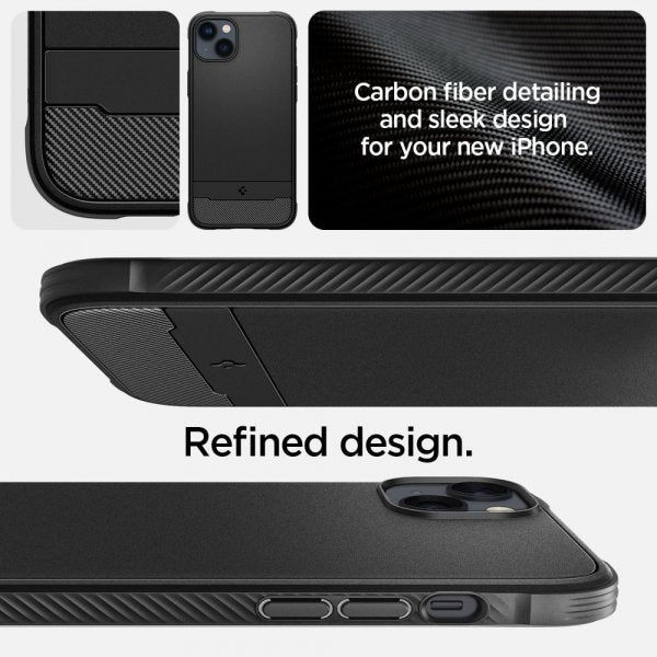 Spigen iPhone 14 Skal Rugged Armor MagFit Matte Black