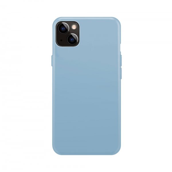 Xqisit iPhone 14 Skal Silicone Case Ljusblå