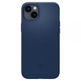 Spigen iPhone 14 Skal Silicone Fit MagFit Navy Blue