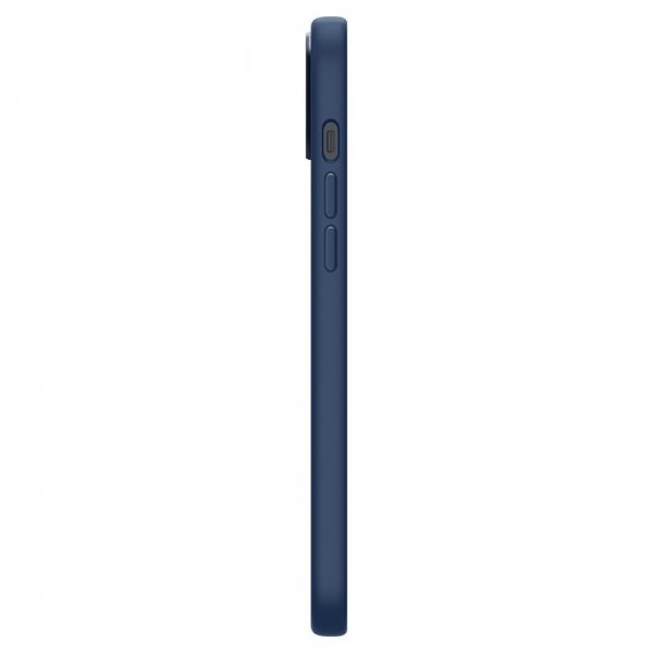 Spigen iPhone 14 Skal Silicone Fit MagFit Navy Blue