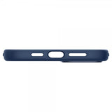 Spigen iPhone 14 Skal Silicone Fit MagFit Navy Blue